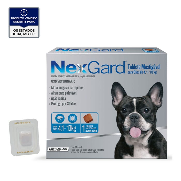 Nexgard M Para Cães de 4 a 10 kg