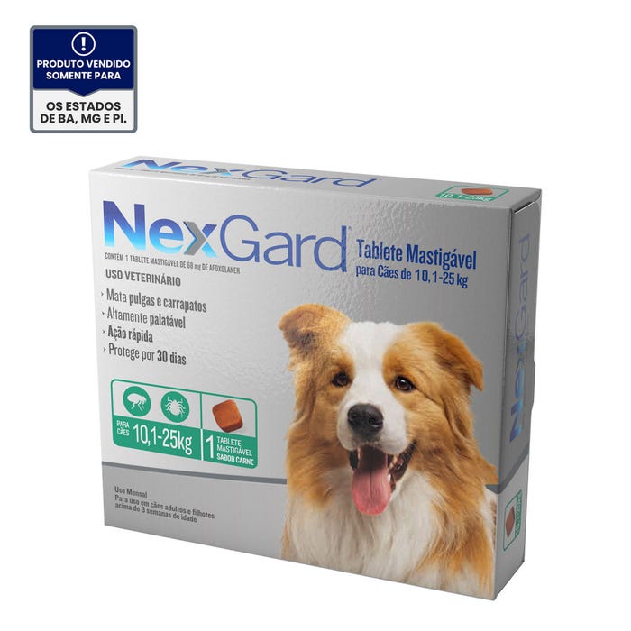 Nexgard G Para Cães De 10 a 25 kg