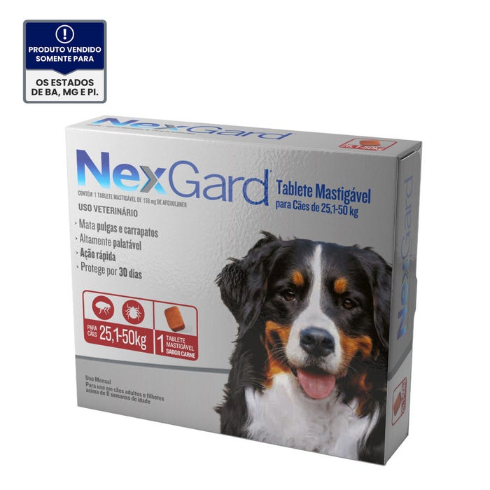 Nexgard GG Para Cães de 25 a 50 kg