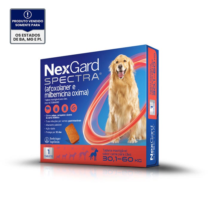 Nexgard Spectra GG Para Cães de 30 a 60 Kg
