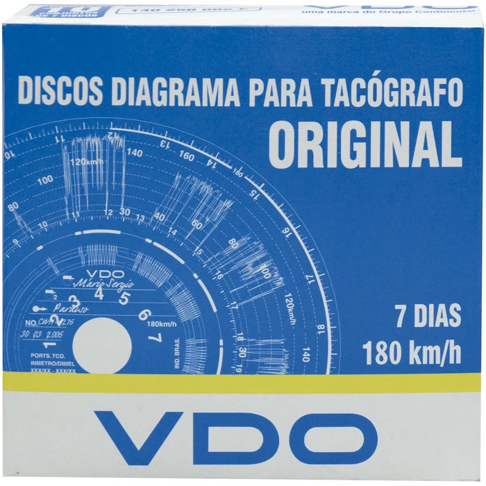Disco Tacógrafo Semanal 180Km Vdo