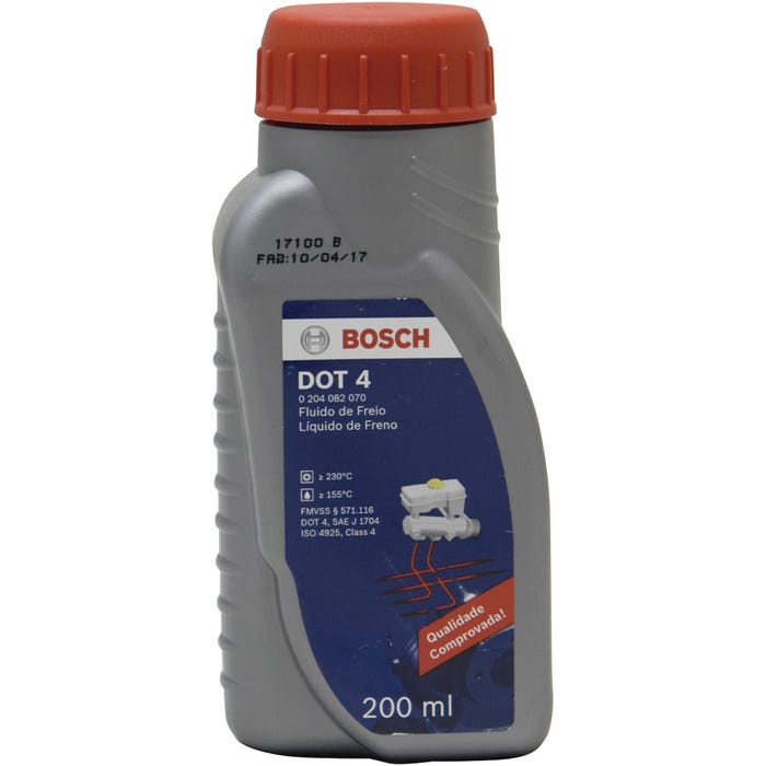 Fluido/Óleo de Freio Dot 4 Bosch 200ml