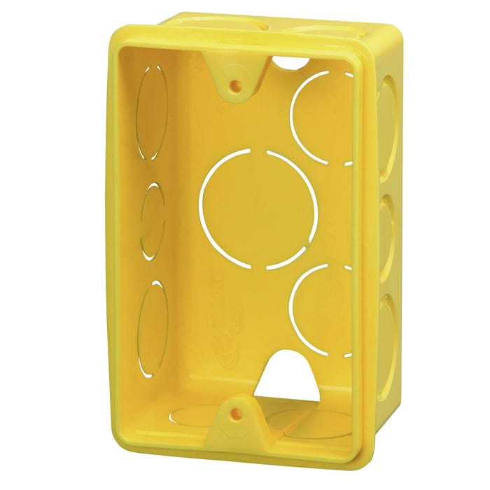 Caixa de Luz 4x2 Krona em Plástico Amarelo