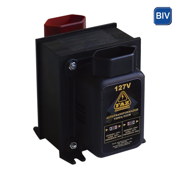 Transformador Bivolt 1010Va 110 para 220 e 220 para 110 Faz Eletrônico