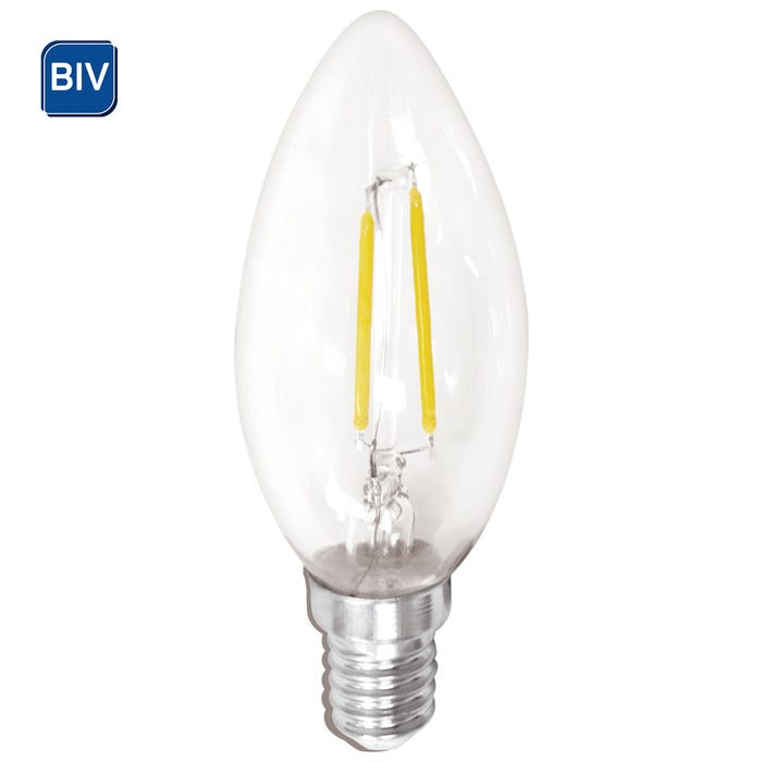 Lâmpada LED Filamento Vela 2W Bivolt Luz Amarela E14 Empalux