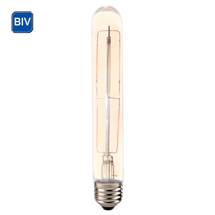 Lâmpada LED de Filamento Tubo 4W Bivolt Luz Amarela Foxlux #V