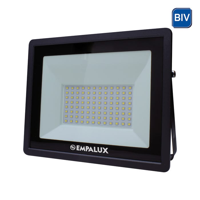 Refletor LED Slim 100 W Bivolt 3000K Luz Amarela Empalux