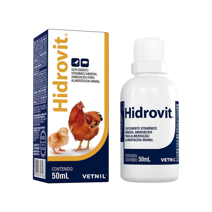 Suplemento Polivitamínico Hidrovit 50ml Vetnil Pet