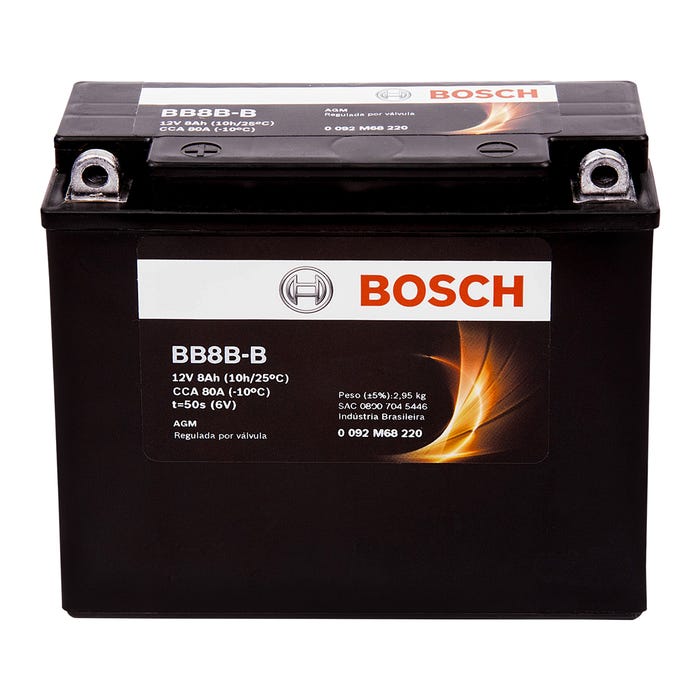 Bateria Moto 08Ah BB8B-B Bosch