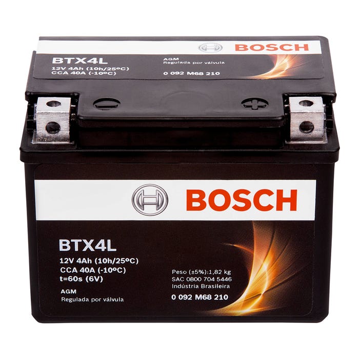 Bateria Moto 04Ah BTX4L-BS Bosch