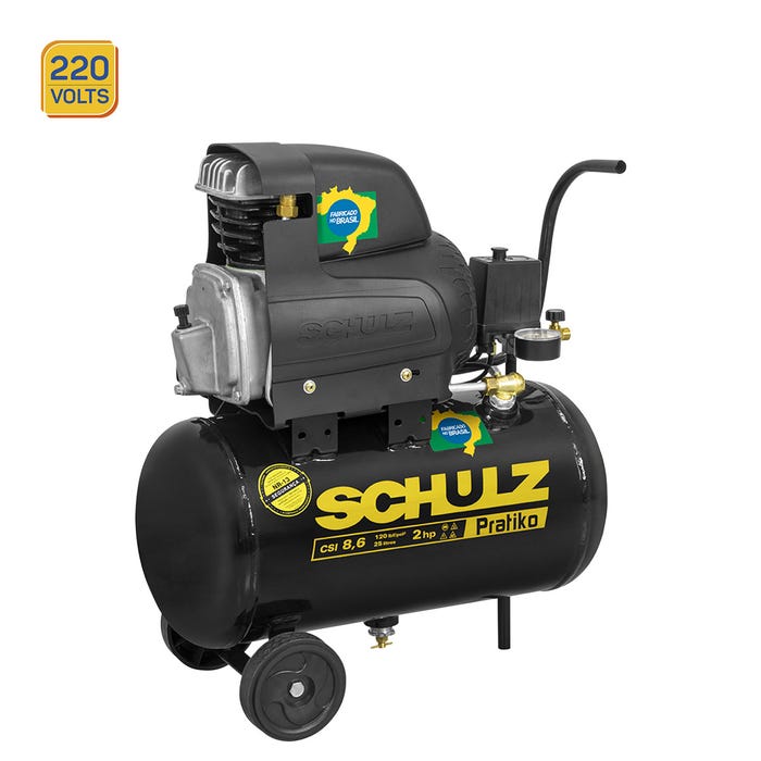 Compressor Ar Portátil 2hp Csi8,6/25l 220v Schulz