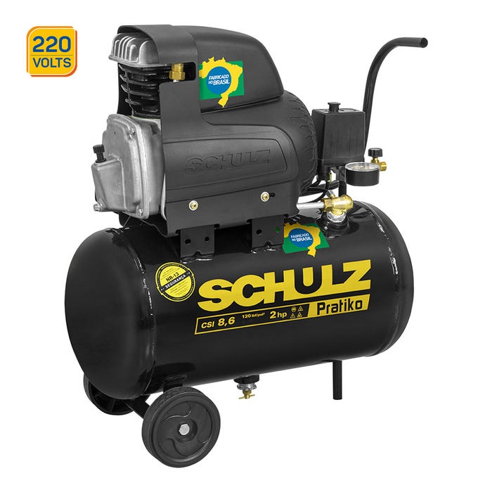 Compressor Ar Portátil 2hp Csi8,6/50l 220v Schulz