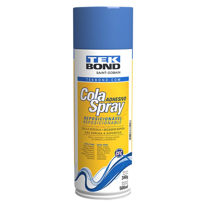 Cola Spray Reposicionável Tekbond 340g/500ml #V