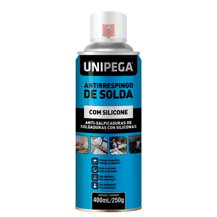 Antirrespingo Spray para Solda com Silicone 400ml Unipega