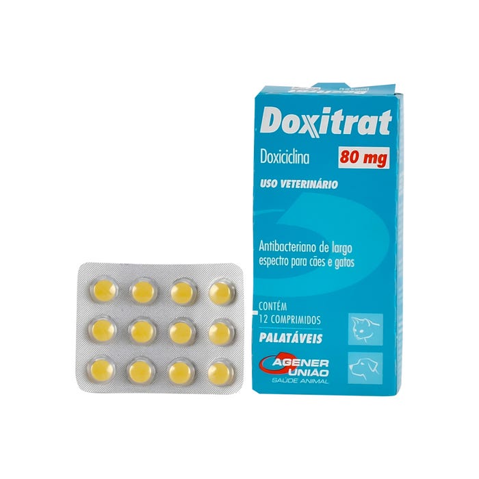 Doxitrat 80mg C/12 Comprimidos Agener União Pet