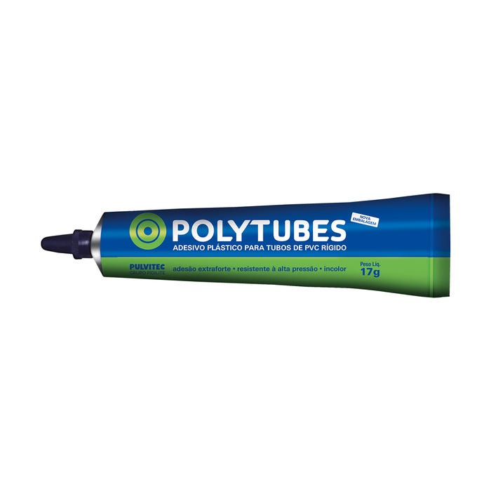 Cola Adesivo Plástico para PVC Polytubes Bisnaga 17G