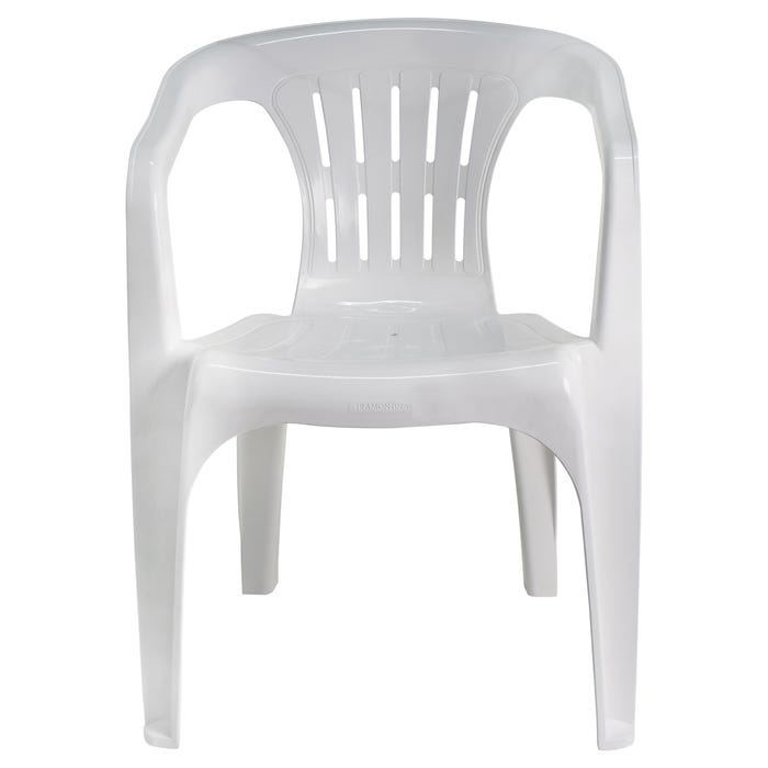 Cadeira Plástica C/Braço Atalaia Branca Tramontina #N