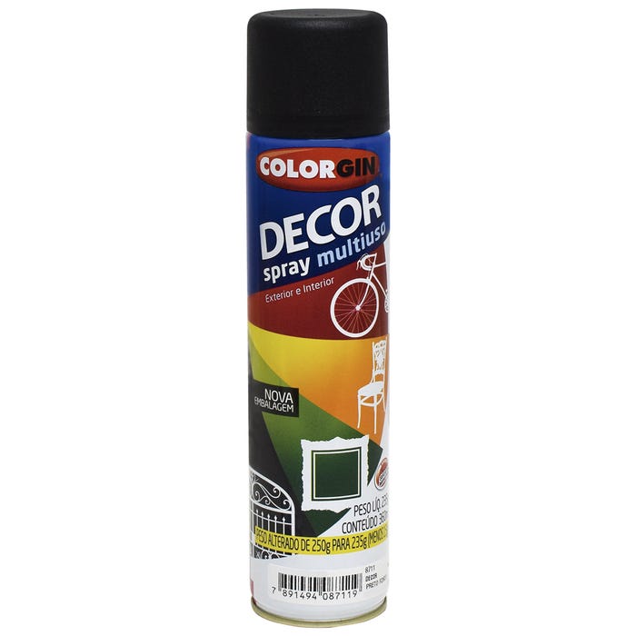 Tinta Spray Colorgin Decor 360ml Cores Variadas