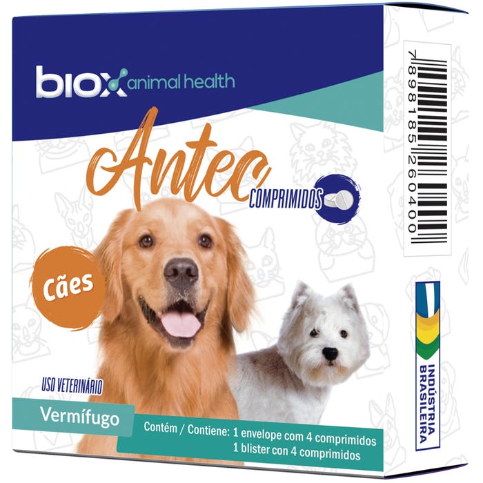 Antec Vermífugo Comprimido Biox Pet