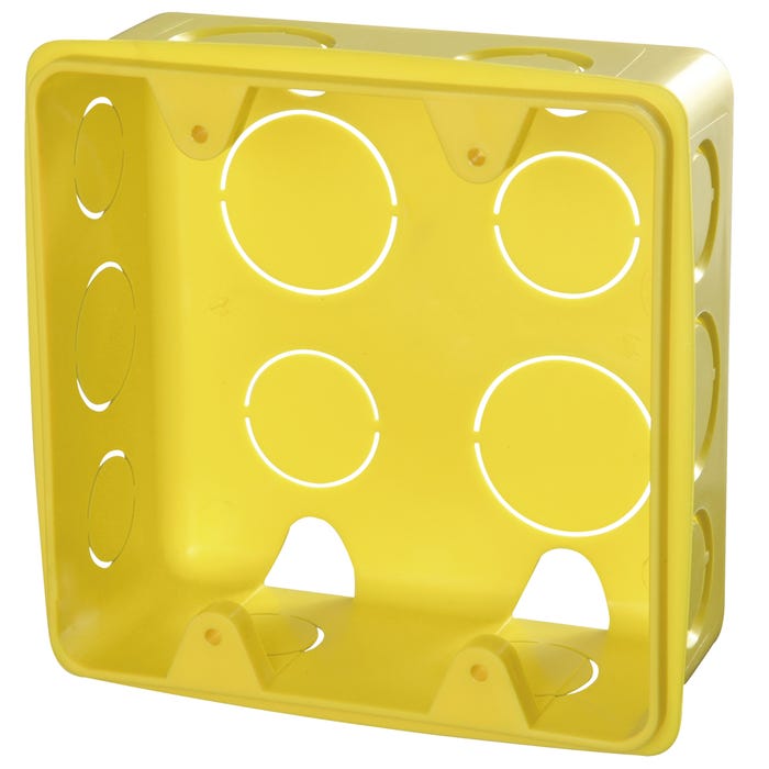 Caixa de Luz 4x4 Krona em Plástico Amarelo