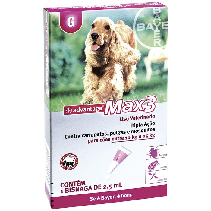Advantage Max3 Pipeta 1ml Elanco Pet