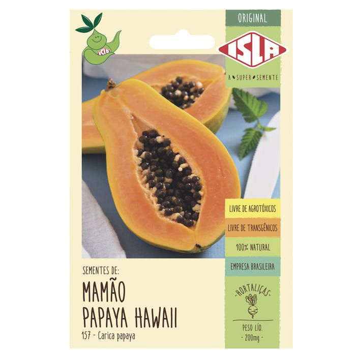 Semente de Mamão Papaya Havaí Isla 0,20g