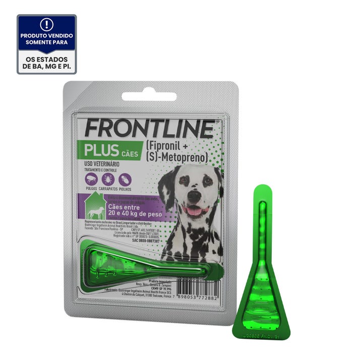 Frontline Plus G para Cães de 20 a 40kg
