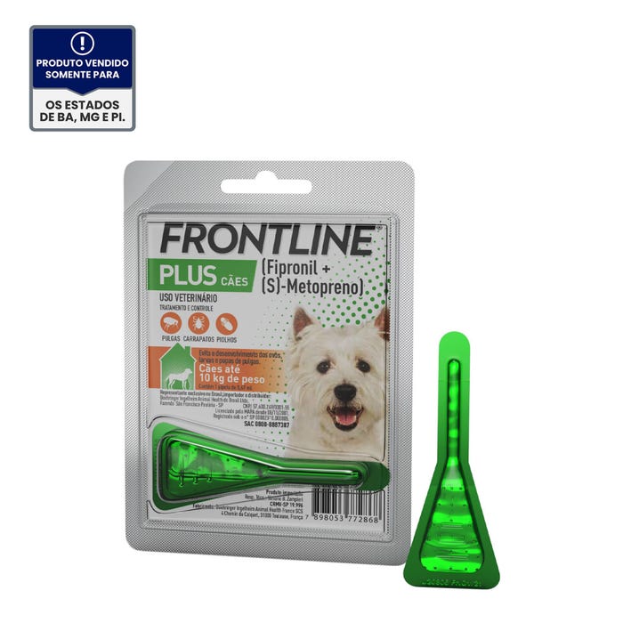 Frontline Plus P para Cães Até 10kg