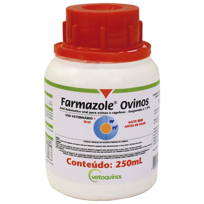 Farmazole Ovinos e Caprinos Vermífugo Oral 250ml  Vetoquinol